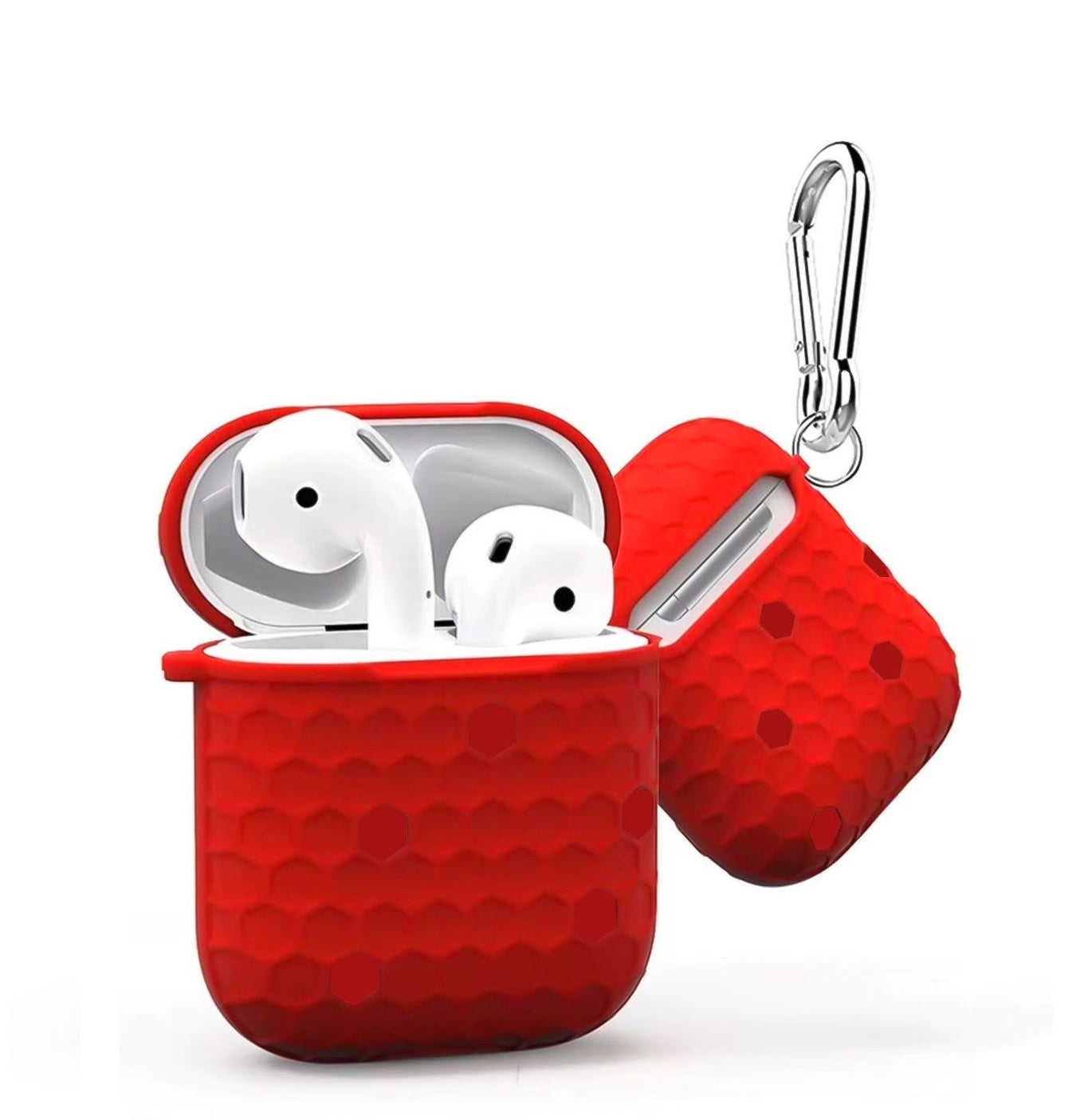 Wiwu Ishell 360 TPU Protect Case For Airpods 1&2-Red