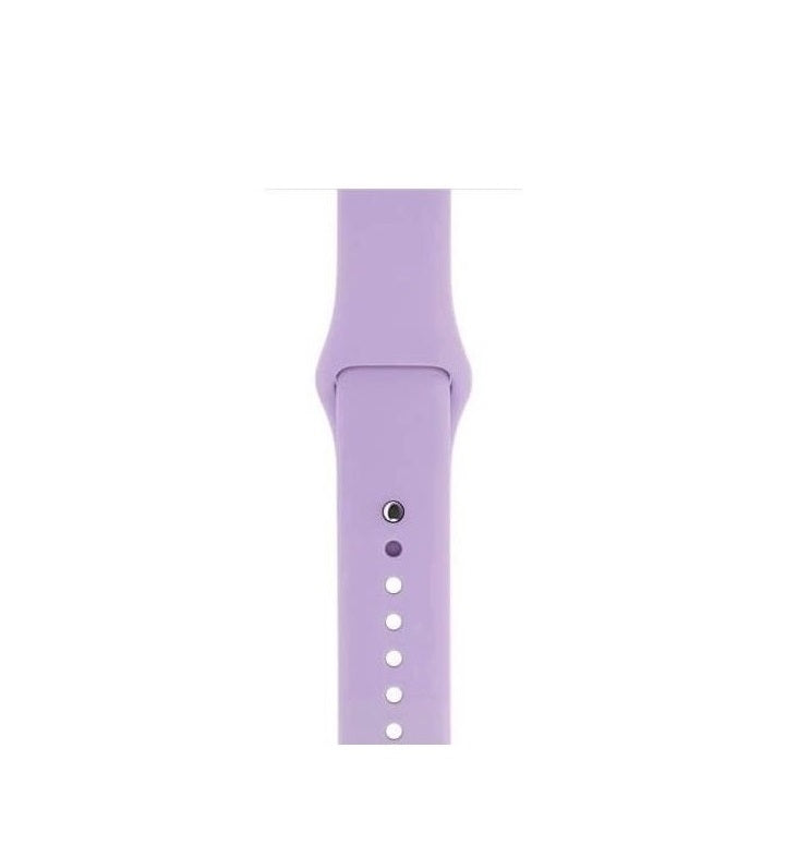 Silicone Sport Band For Apple Watch 42/44M-Lavender