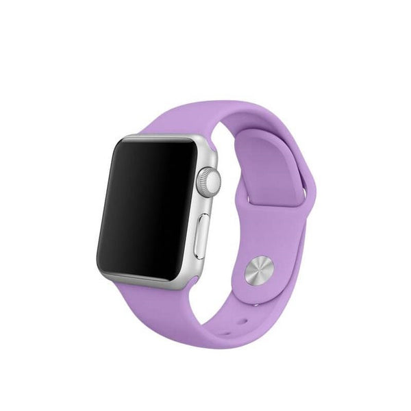 Silicone Sport Band For Apple Watch 42/44M-Lavender