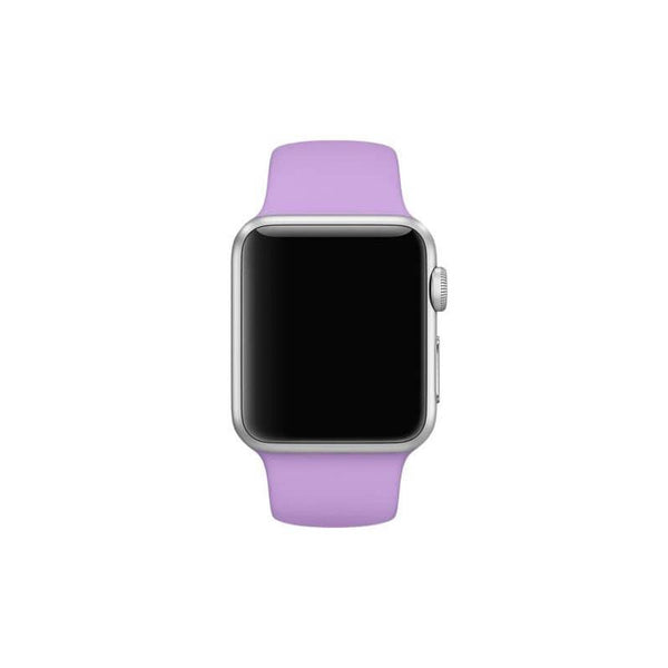 Silicone Sport Band For Apple Watch 42/44M-Lavender