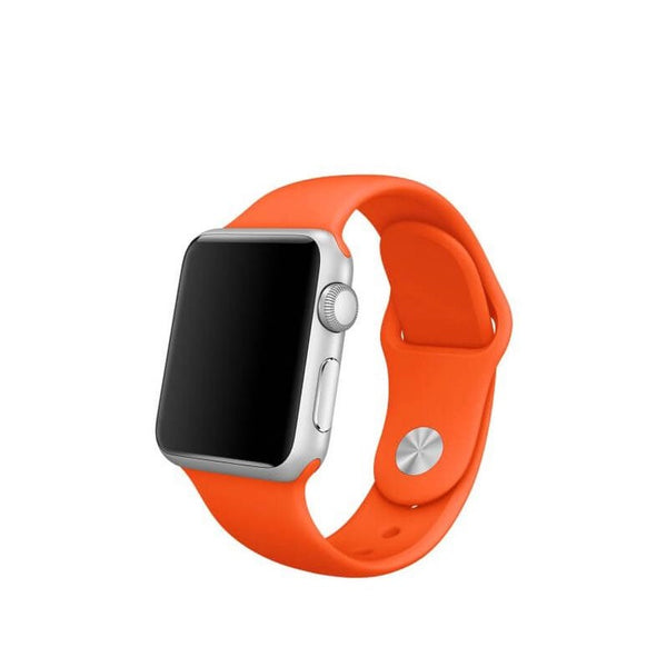 Silicone Sport Band For Apple Watch 42/44M-Orange