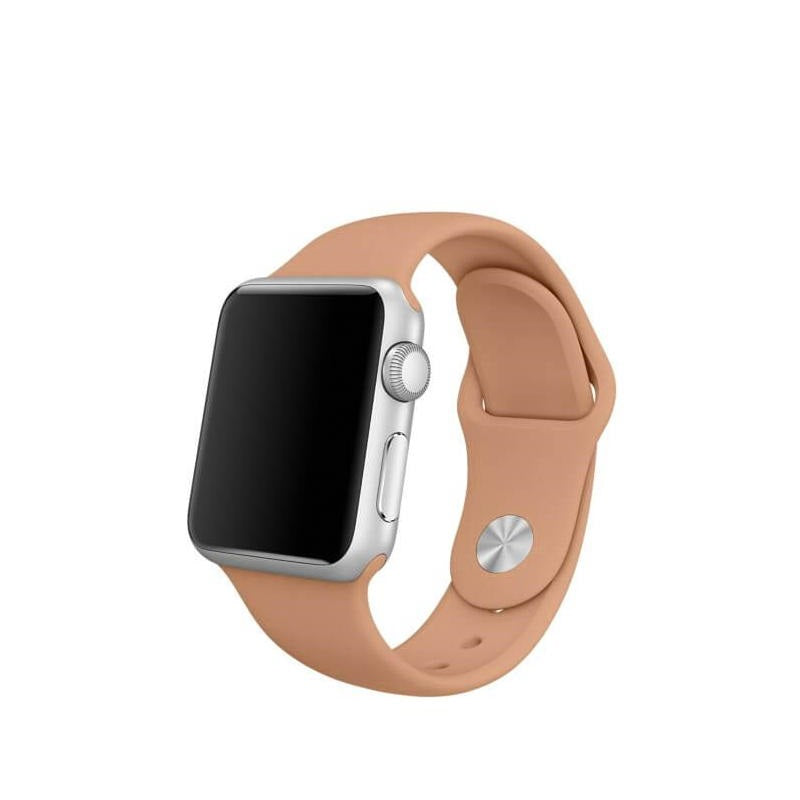 Silicone Sport Band For Apple Watch 42/44M-Lemon Cream  display picture 2